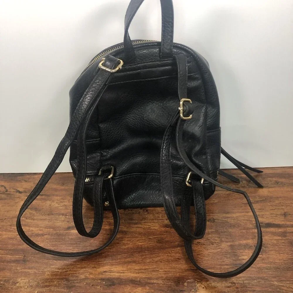 Juicy Couture Black Leather‎ Womens Purse Saddle Crossbody Bag Messenger